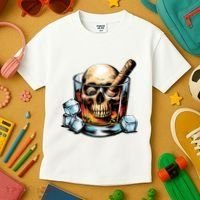 I’Ll Be In The Backyard Bourbon Whiskey Stogie Bourbon Lovers Sarcastic Kids T-Shirt thumb 3