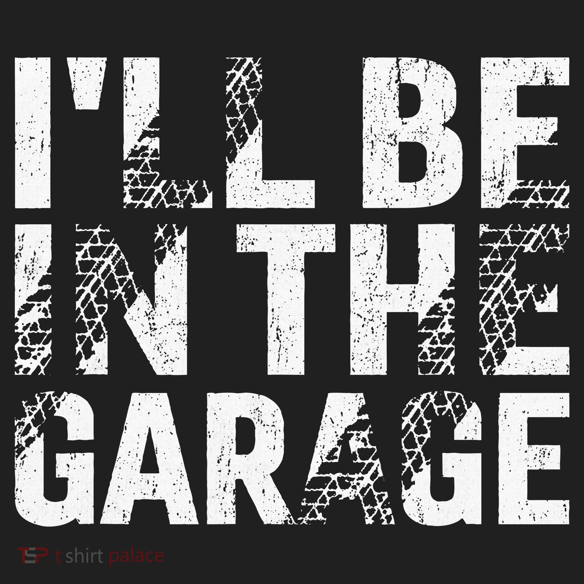 ILl Be In The Garage Dad Car Mechanic Garage Fathers Day Golf Towel
