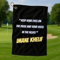 Imane Boxer Golf Towel thumb 1