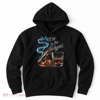 I'll Be In The Backyard Funny Cigar And Bourbon Lovers Hoodie thumb 0