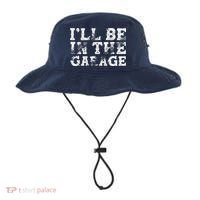 ILl Be In The Garage Auto Mechanic Project Car Builder Bucket Hat thumb 0