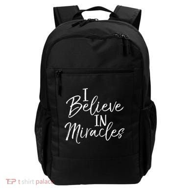 I Believe In Miracles Vintage Cool Bold Christian Backpack