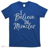 I Believe In Miracles Vintage Cool Bold Christian T-Shirt thumb 0
