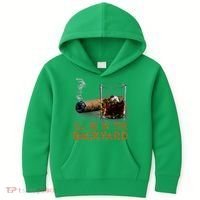 ILl Be In The Backyard Funny Cigar And Bourbon Lovers Kids Hoodie thumb 0