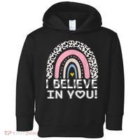 I Believe In You Cheetah Rainbow Cute Gift Toddler Hoodie thumb 0