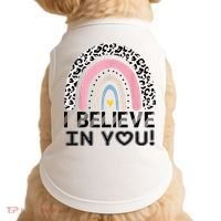 I Believe In You Cheetah Rainbow Cute Gift Doggie Tank thumb 0