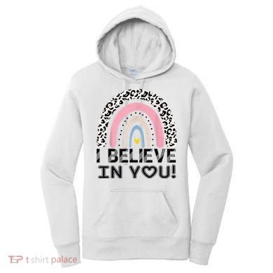 I Believe In You Cheetah Rainbow Cute Gift Women's Hoodie
