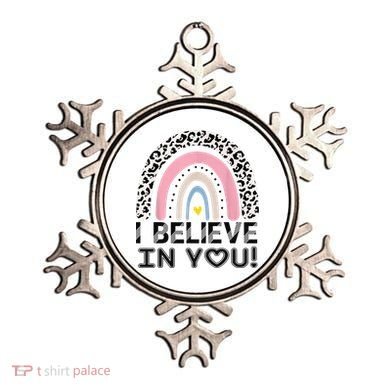 I Believe In You Cheetah Rainbow Cute Gift Ornament