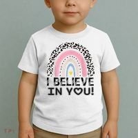 I Believe In You Cheetah Rainbow Cute Gift Toddler T-Shirt thumb 2