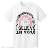 I Believe In You Cheetah Rainbow Cute Gift Kids T-Shirt thumb 0