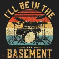 I'll Be In The Basement Drumming for Funny Drummer Beanie thumb 2