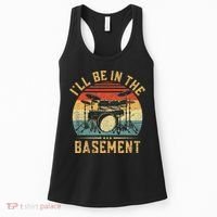 I'll Be In The Basement Drumming for Funny Drummer Women's Tank Top thumb 0