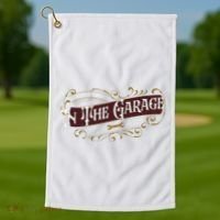 ILl Be In The Garage Golf Towel thumb 1
