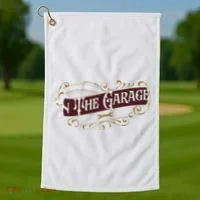 ILl Be In The Garage Golf Towel thumb 1