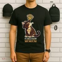 It Belongs In A Museum Archeology Archeologist Cat Kitty T-Shirt thumb 6