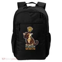 It Belongs In A Museum Archeology Archeologist Cat Kitty Backpack thumb 0