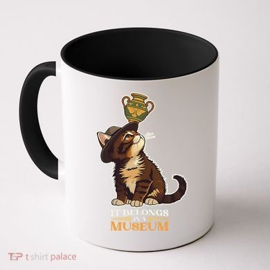 It Belongs In A Museum Archeology Archeologist Cat Kitty Coffee Mug