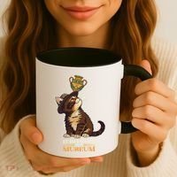 It Belongs In A Museum Archeology Archeologist Cat Kitty Coffee Mug thumb 3