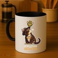 It Belongs In A Museum Archeology Archeologist Cat Kitty Coffee Mug thumb 4