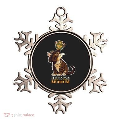 It Belongs In A Museum Archeology Archeologist Cat Kitty Ornament