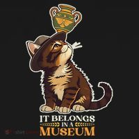 It Belongs In A Museum Archeology Archeologist Cat Kitty Baby Bodysuit thumb 2