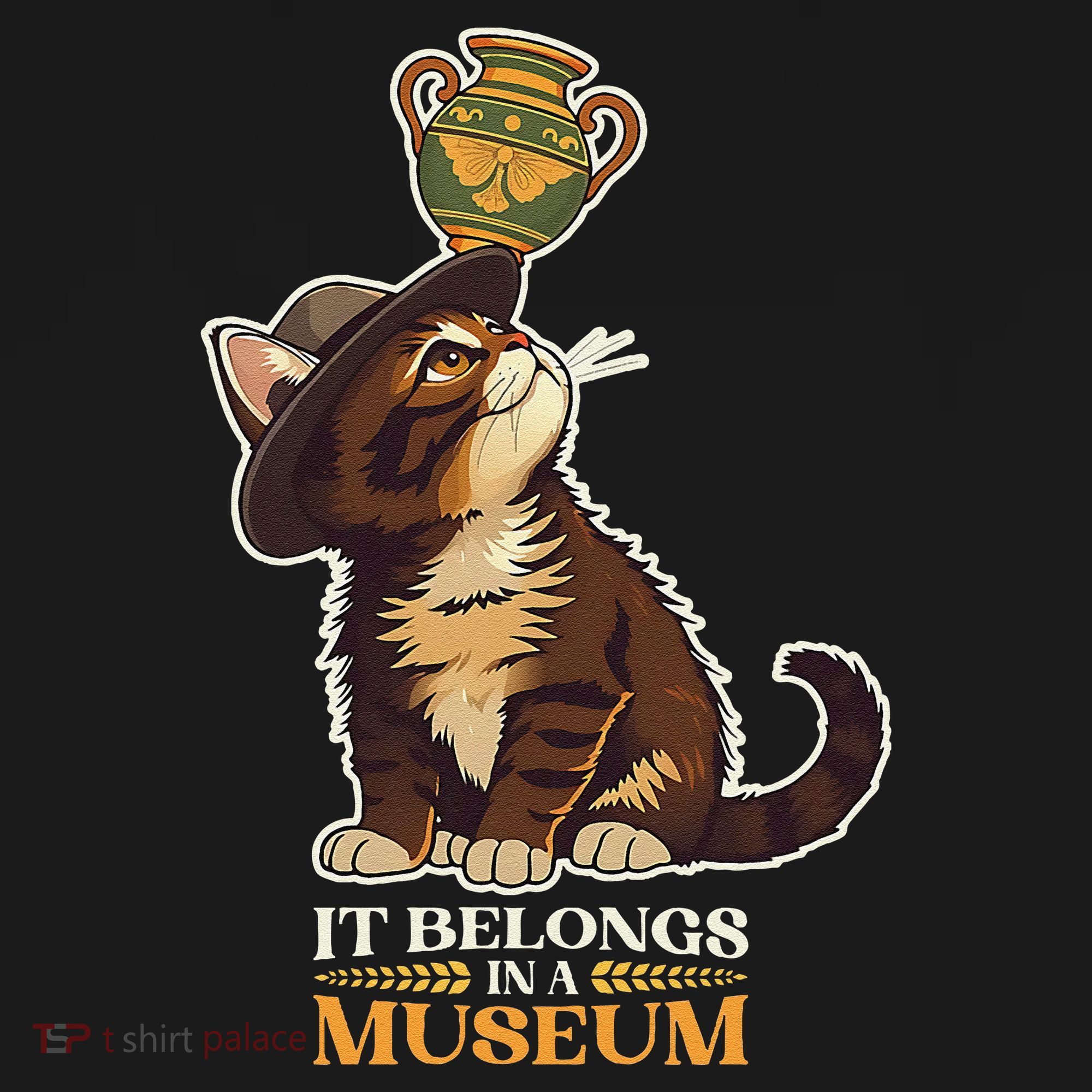It Belongs In A Museum Archeology Archeologist Cat Kitty Baby Bodysuit