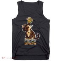 It Belongs In A Museum Archeology Archeologist Cat Kitty Tank Top thumb 0