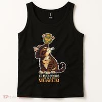 It Belongs In A Museum Archeology Archeologist Cat Kitty Tank Top thumb 2