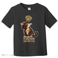 It Belongs In A Museum Archeology Archeologist Cat Kitty Toddler T-Shirt thumb 0