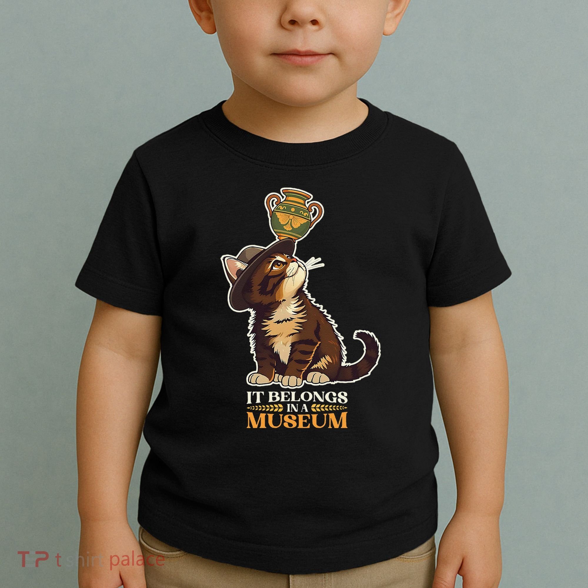 It Belongs In A Museum Archeology Archeologist Cat Kitty Toddler T-Shirt
