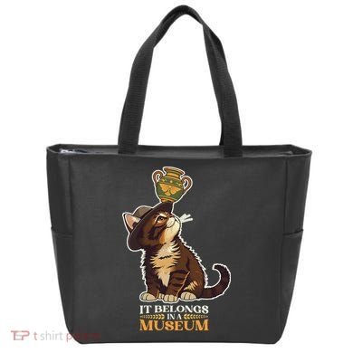 It Belongs In A Museum Archeology Archeologist Cat Kitty Tote Bag