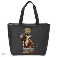 It Belongs In A Museum Archeology Archeologist Cat Kitty Tote Bag thumb 0