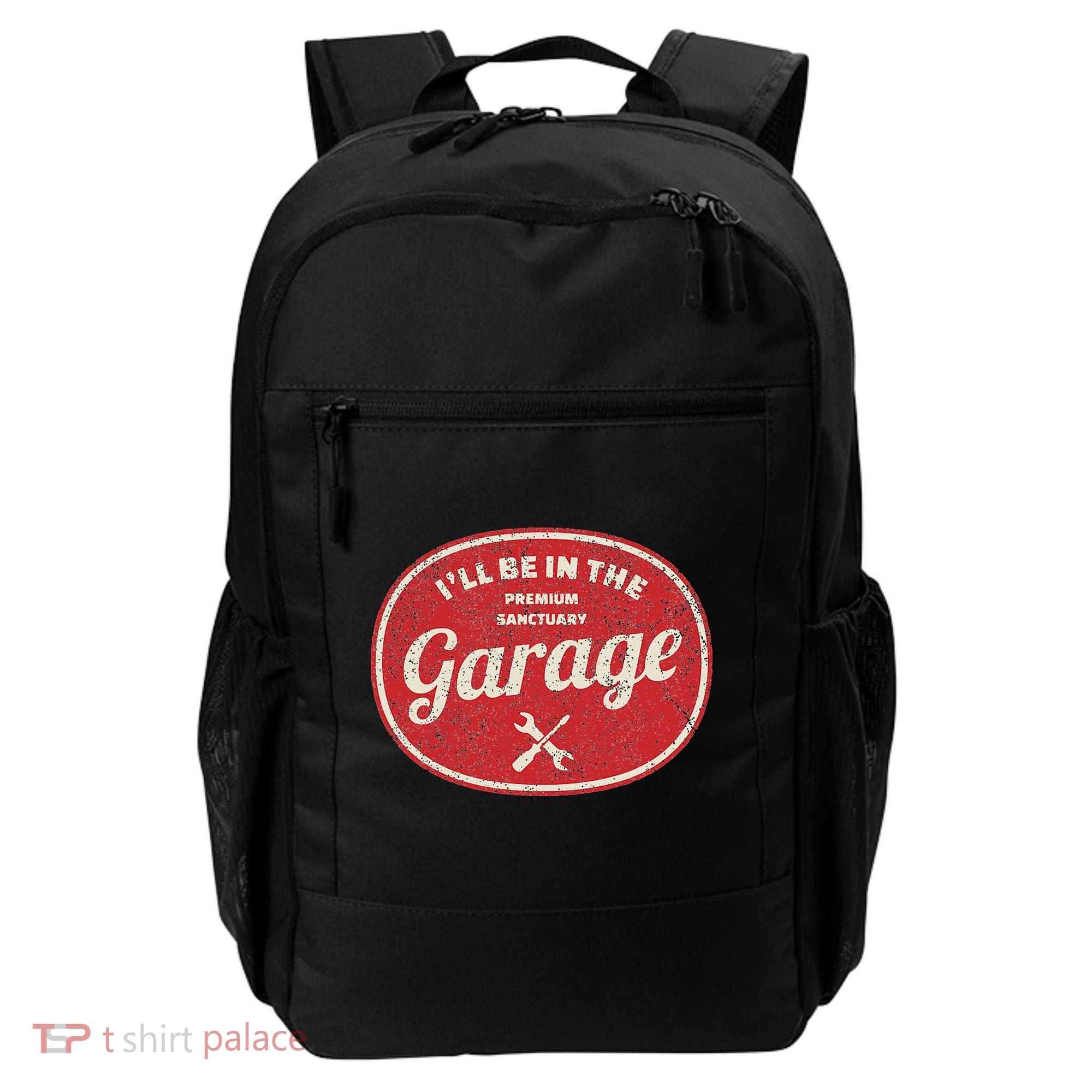 Ill Be In The Garage Backpack