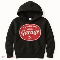 Ill Be In The Garage Kids Hoodie thumb 0