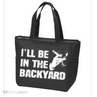 Ill Be In The Backyard Bourbon And Stogie Tote Bag thumb 3