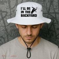 Ill Be In The Backyard Bourbon And Stogie Bucket Hat thumb 2