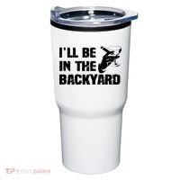 Ill Be In The Backyard Bourbon And Stogie Tumbler thumb 0