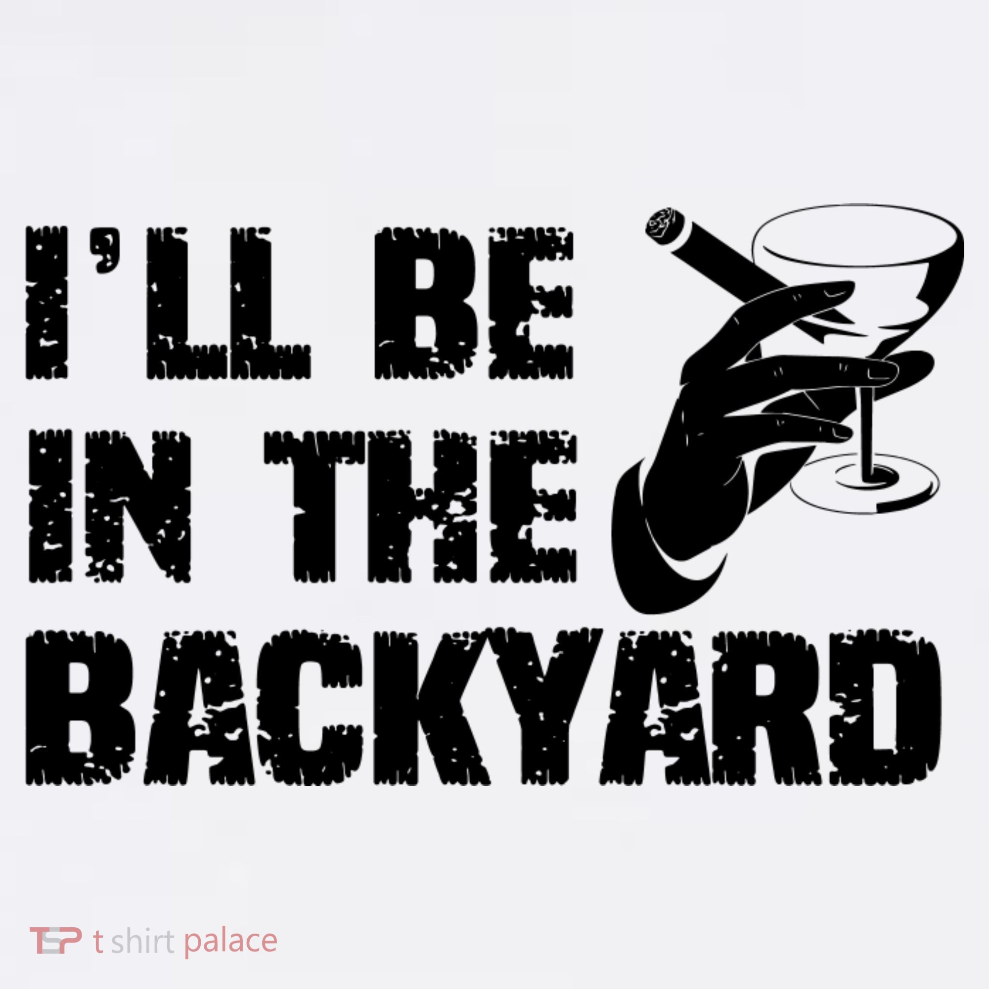Ill Be In The Backyard Bourbon And Stogie Mousepad