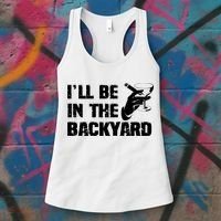 Ill Be In The Backyard Bourbon And Stogie Women's Tank Top thumb 3