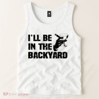 Ill Be In The Backyard Bourbon And Stogie Tank Top thumb 2