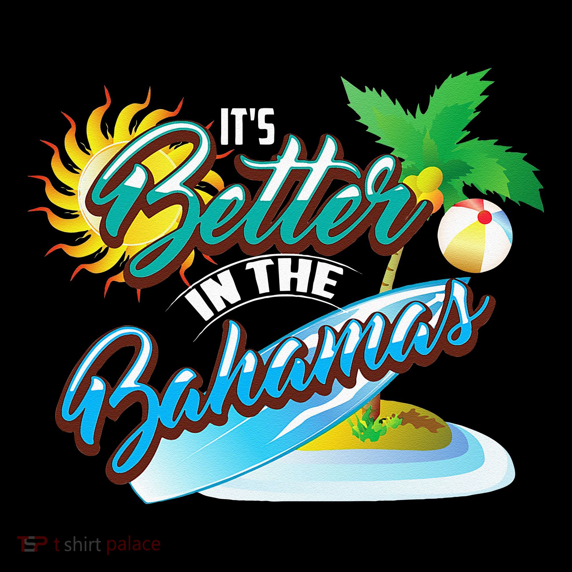 Its Better In The Bahamas Cute Bahamian Island Gift Stripe Pom Pom Beanie
