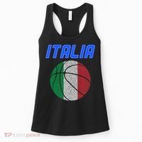 Italy Basketball Jersey Flag Italia Women's Tank Top thumb 0