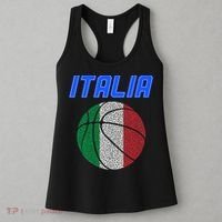 Italy Basketball Jersey Flag Italia Women's Tank Top thumb 3