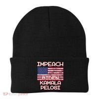 Impeach Biden Kamala Pelosi Beanie thumb 0