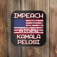 Impeach Biden Kamala Pelosi Coaster thumb 0