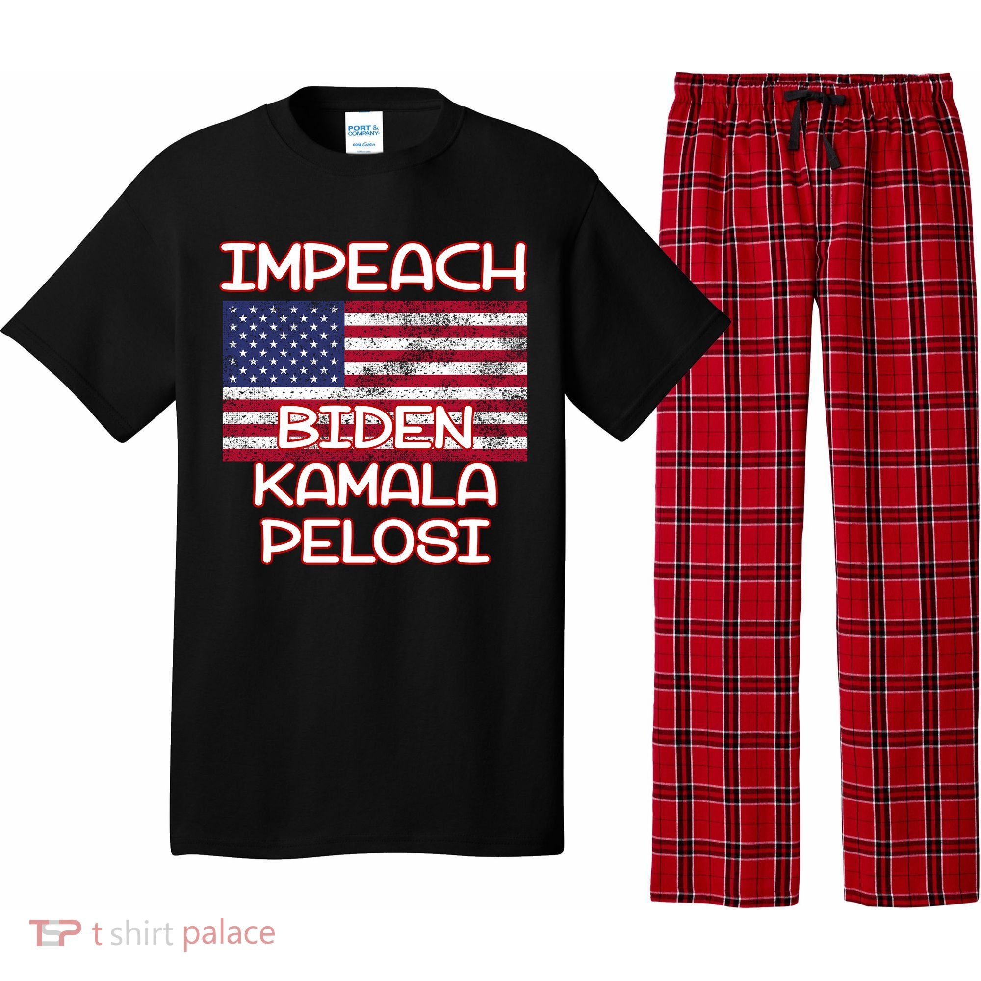 Impeach Biden Kamala Pelosi Pajama Set