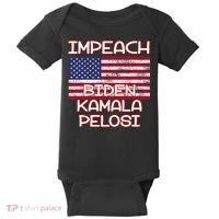 Impeach Biden Kamala Pelosi Baby Bodysuit thumb 0