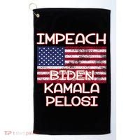 Impeach Biden Kamala Pelosi Golf Towel thumb 0