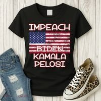 Impeach Biden Kamala Pelosi Women's T-Shirt thumb 3