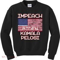 Impeach Biden Kamala Pelosi Kids Sweatshirt thumb 0